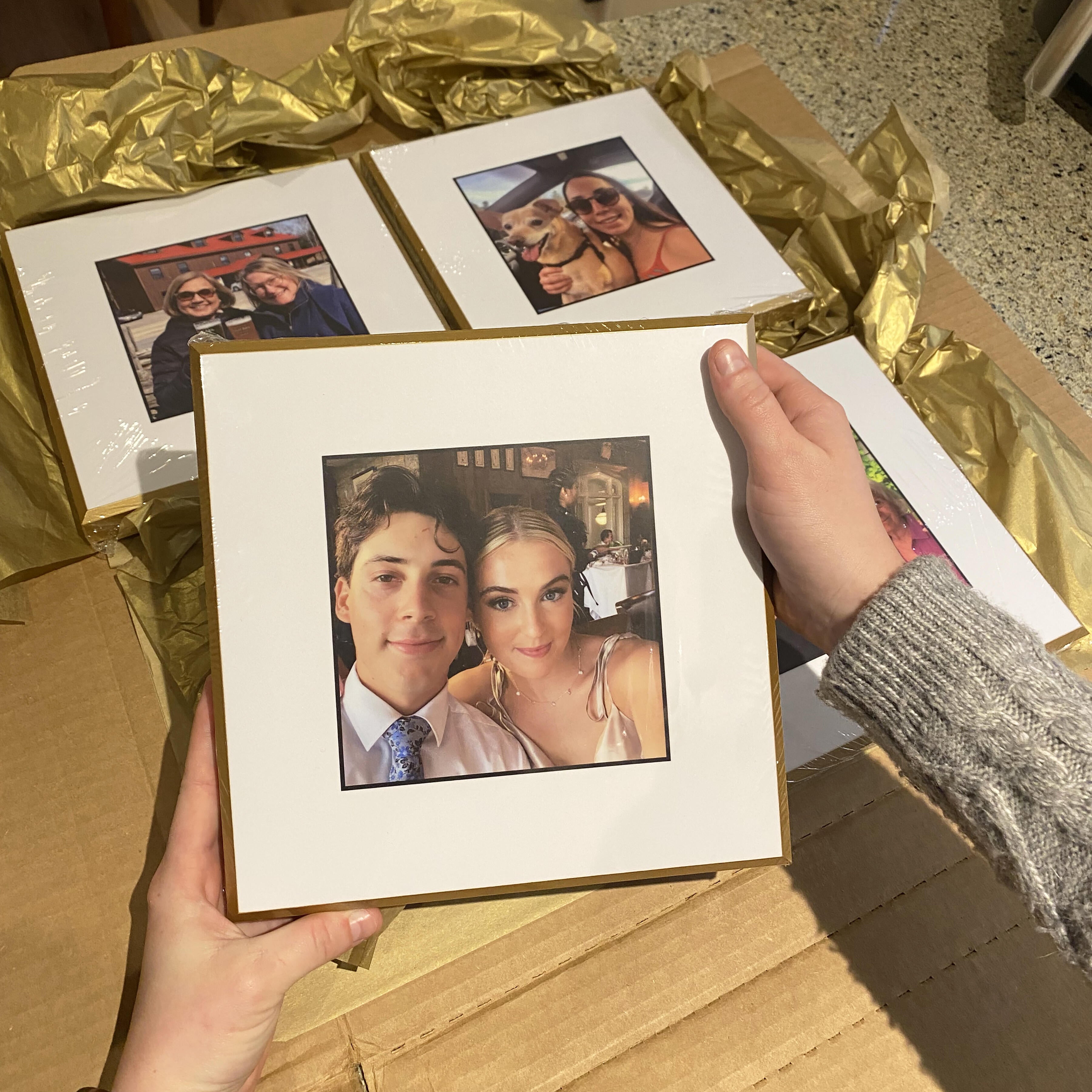 Boyfriend and Girlfriend on a custom Flush Mount