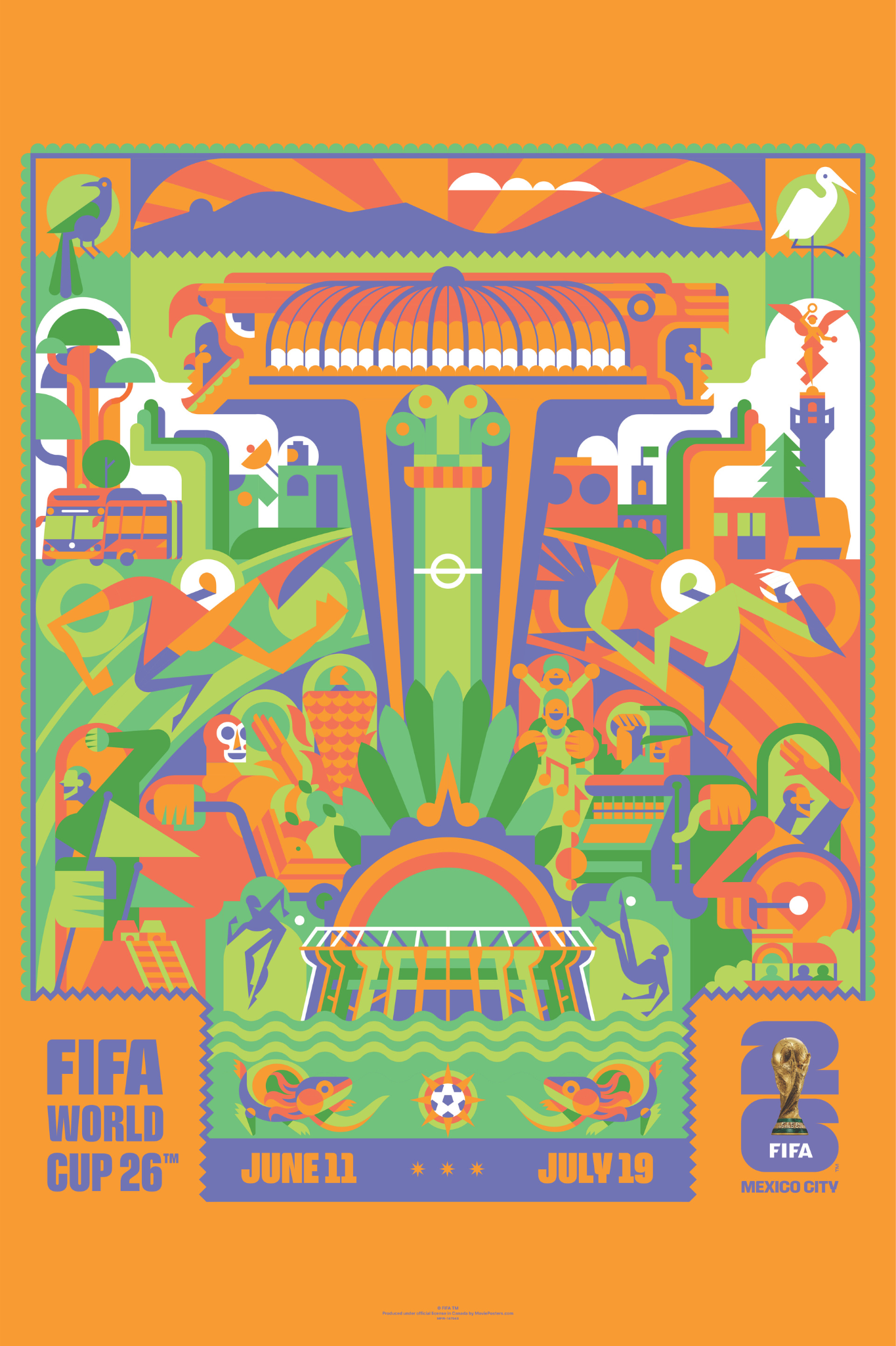 FIFA World Cup 2026 - Mexico City 24" x 36"