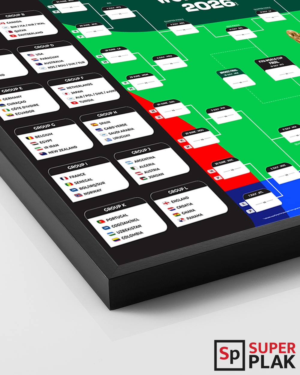 FIFA World Cup 2026 - Bracket Poster 16" x 24"