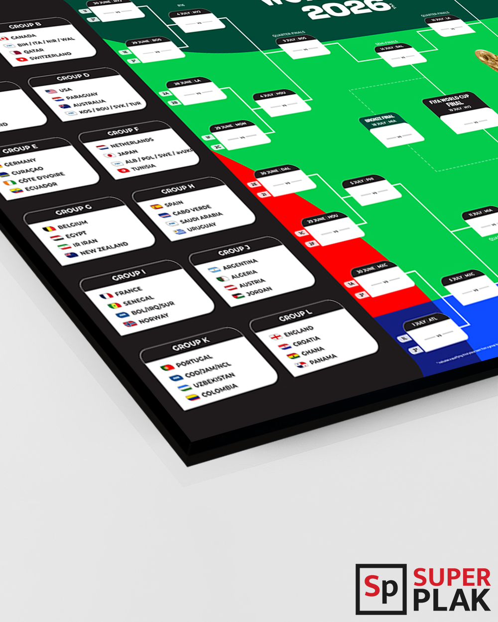 FIFA World Cup 2026 - Bracket Poster 16" x 24"