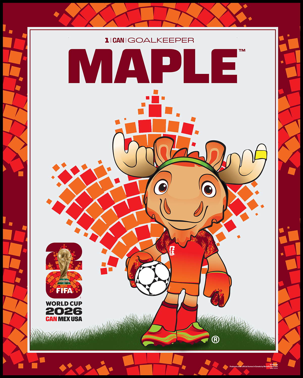 FIFA World Cup 2026 - Canada Mascot Poster