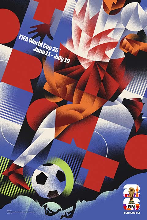 FIFA World Cup 2026 - Toronto 13" x 19" Super Plak Inc.