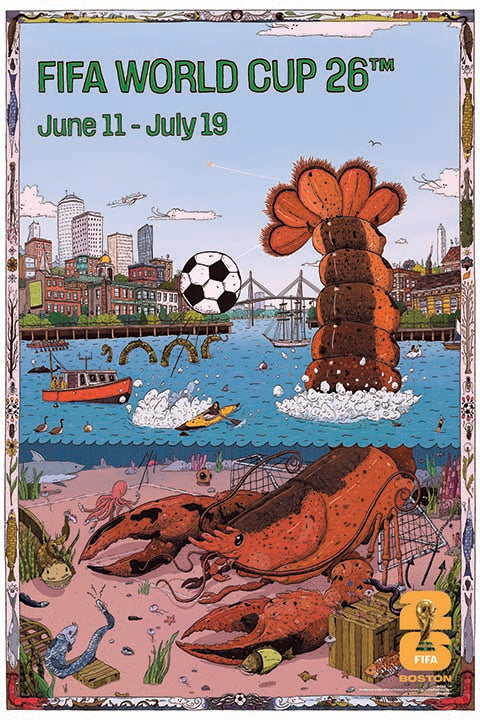 FIFA World Cup 2026 - Boston 24" x 36" Super Plak Inc.