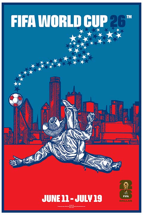 FIFA World Cup 2026 - Dallas 16" x 24" Super Plak Inc.