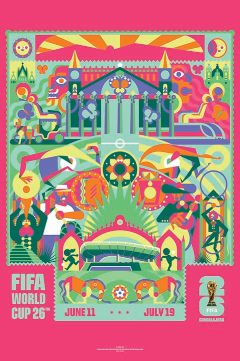 FIFA World Cup 2026 - Guadalajara 16" x 24" Super Plak Inc.