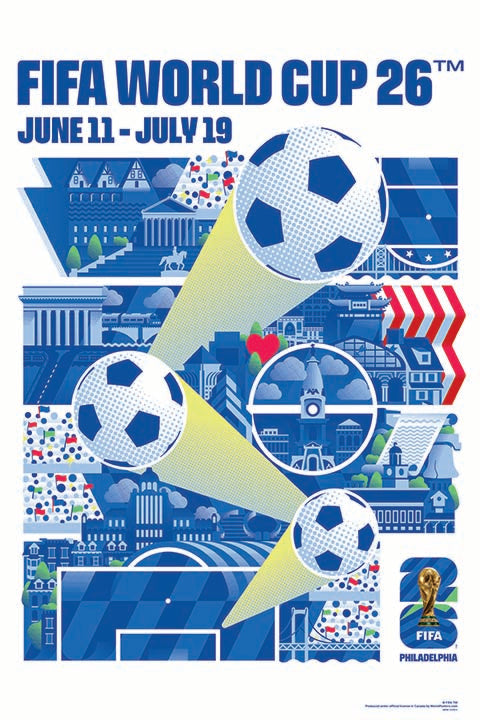 FIFA World Cup 2026 - Philadelphia  24" x 36" Super Plak Inc.