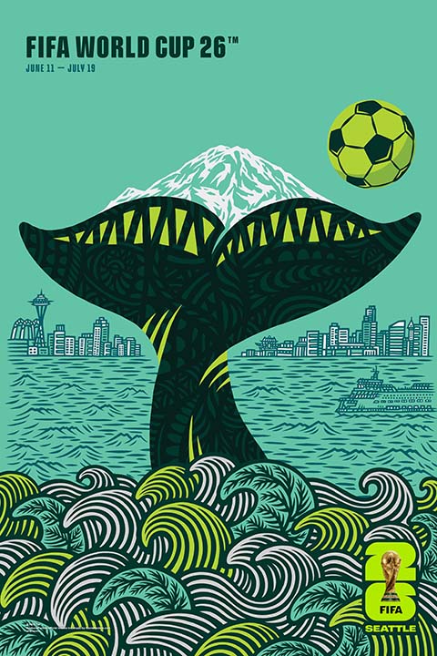 FIFA World Cup 2026 - Seattle 13" x 19" Super Plak Inc.