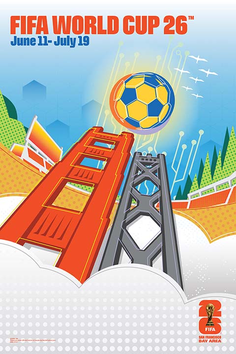 FIFA World Cup 2026 - San Francisco 16" x 24" Super Plak Inc.