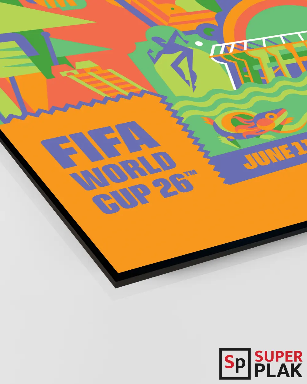 FIFA World Cup 2026 - Mexico City 24" x 36" Super Plak Inc.