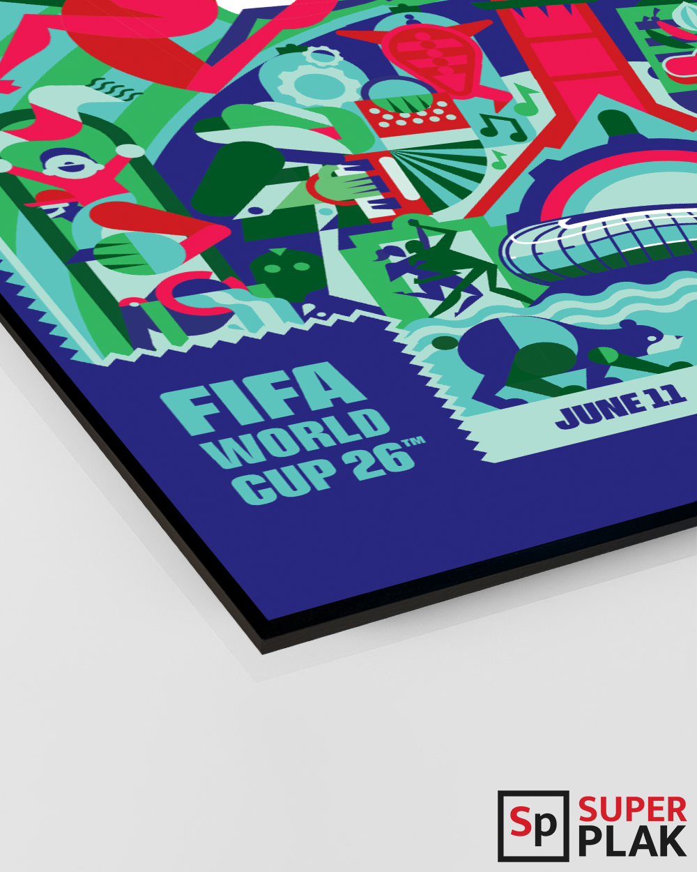 FIFA World Cup 2026 - Monterrey 24" x 36" Super Plak Inc.