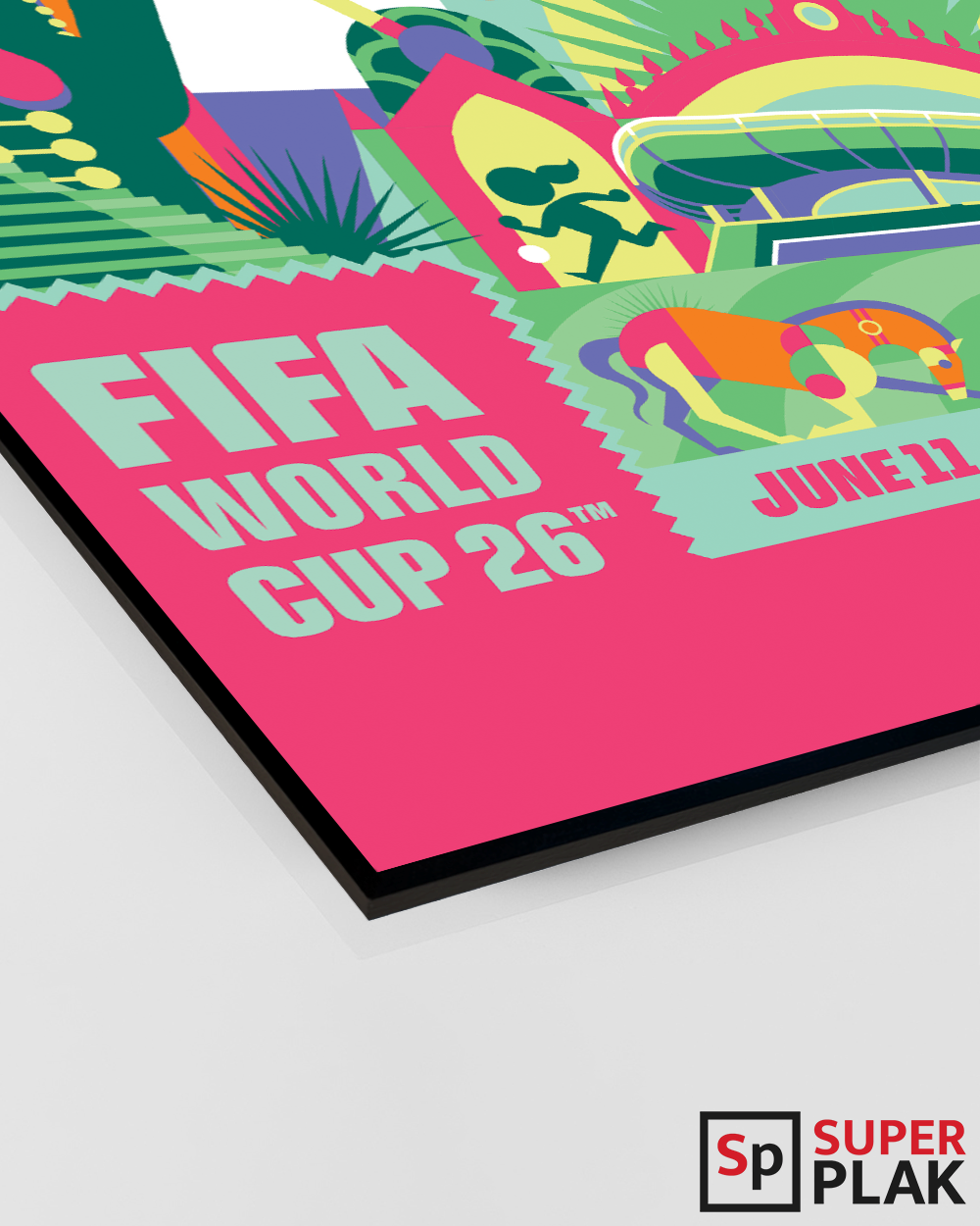 FIFA World Cup 2026 - Guadalajara 13" x 19" Super Plak Inc.