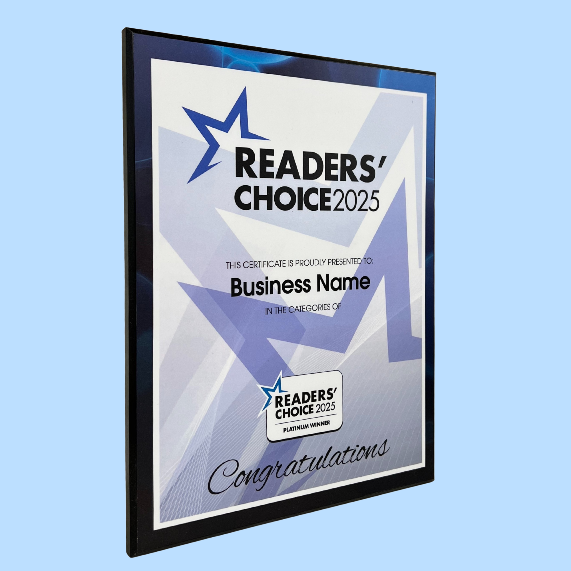 Readers' Choice Plak Mount Super Plak Inc.