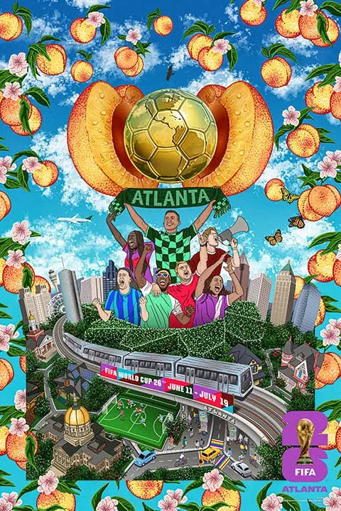 FIFA World Cup 2026 - Atlanta 13" x 19" Super Plak Inc.