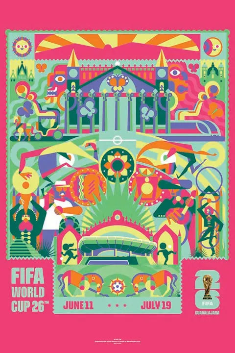 FIFA World Cup 2026 - Guadalajara 13" x 19" Super Plak Inc.