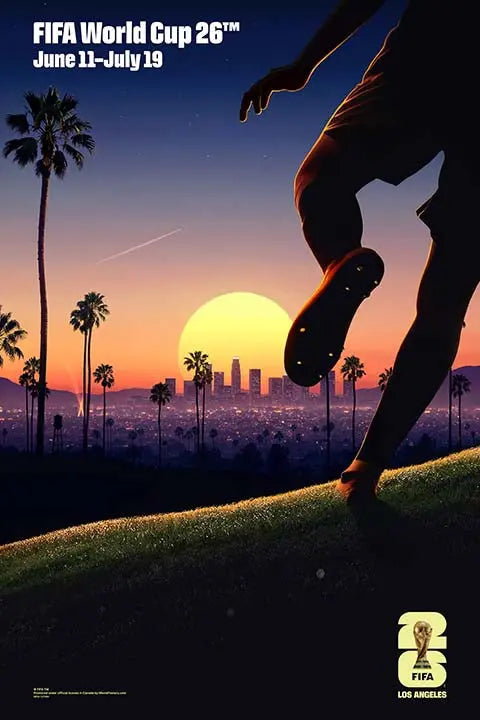 FIFA World Cup 2026 - Los Angeles 13" x 19" Super Plak Inc.