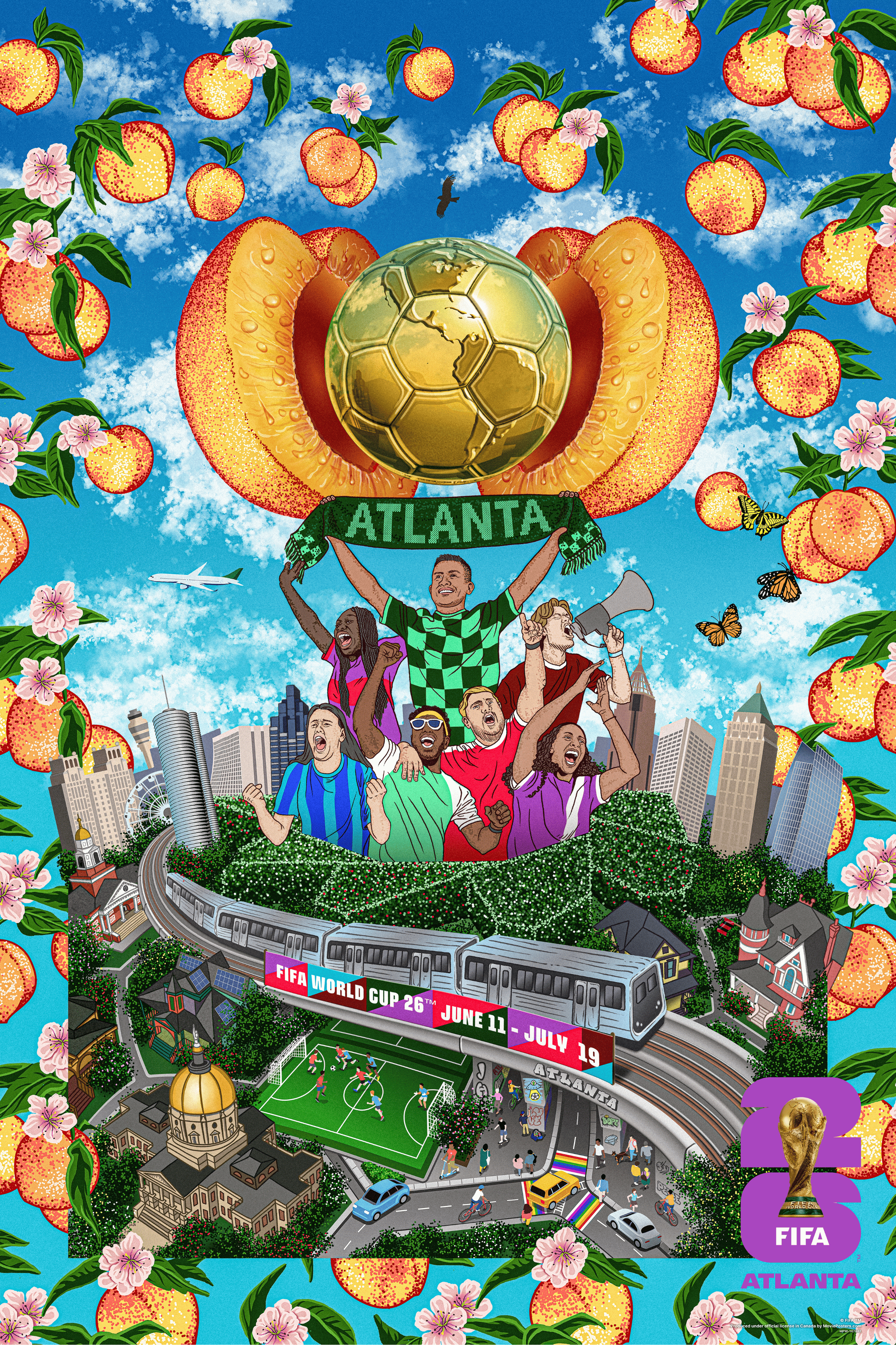 FIFA World Cup 2026 - Atlanta 13" x 19"