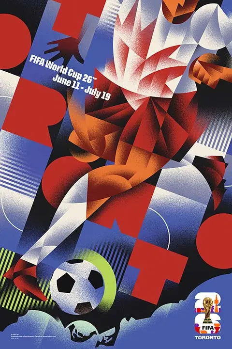 FIFA World Cup 2026 - Toronto 24" x 36" Super Plak Inc.