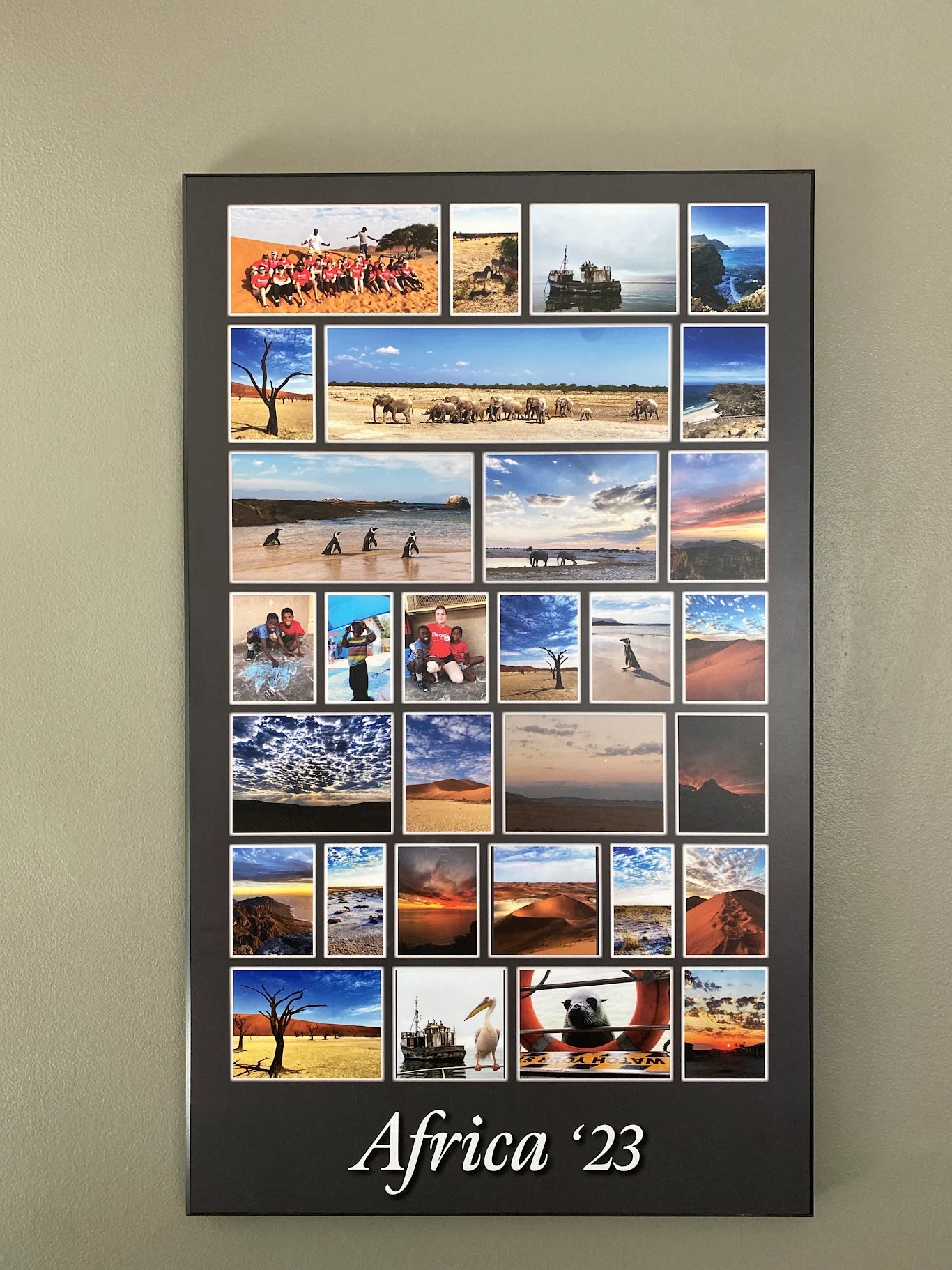 Flush Mount of Africa Pictures by Super Plak